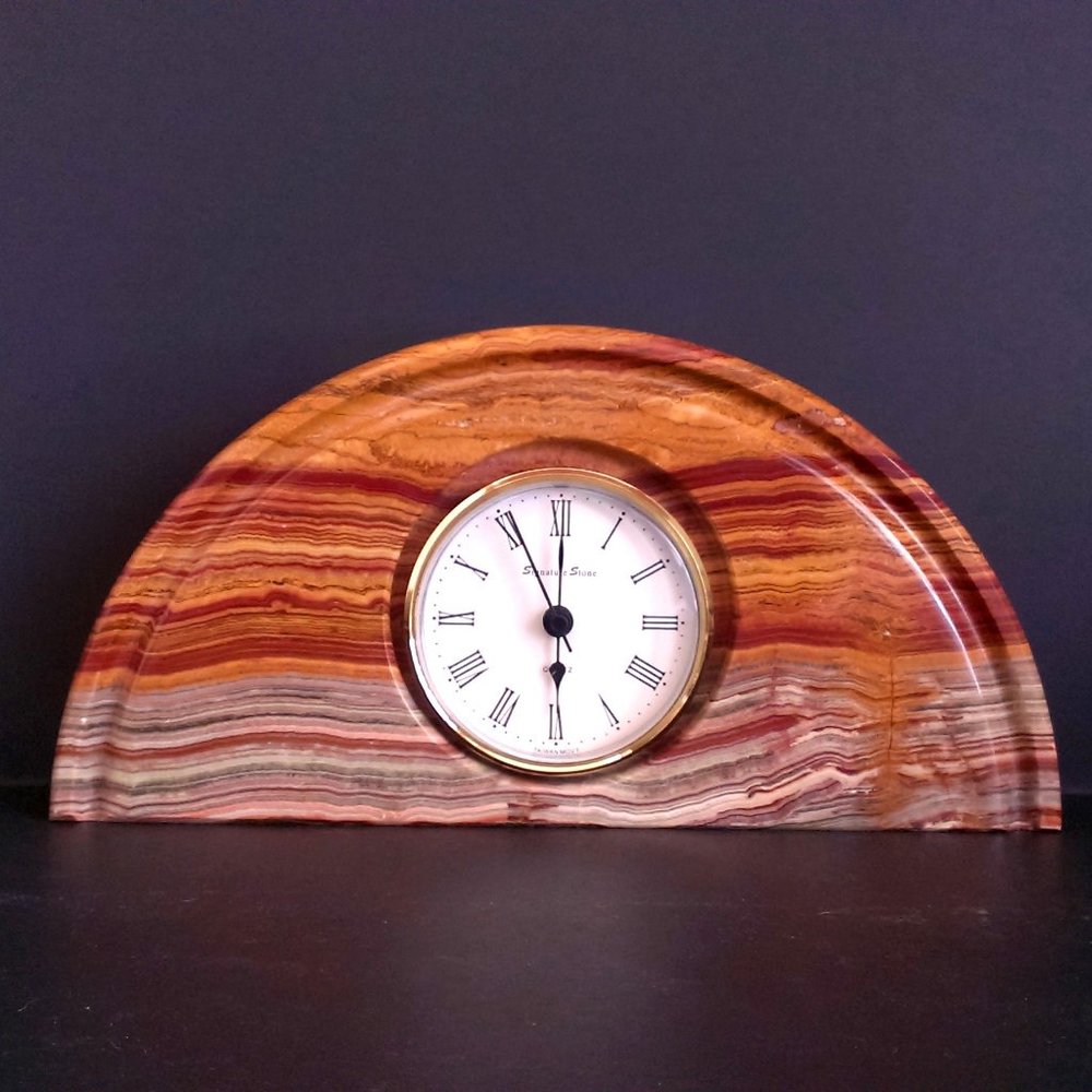 Vintage Onyx Mantel Clock